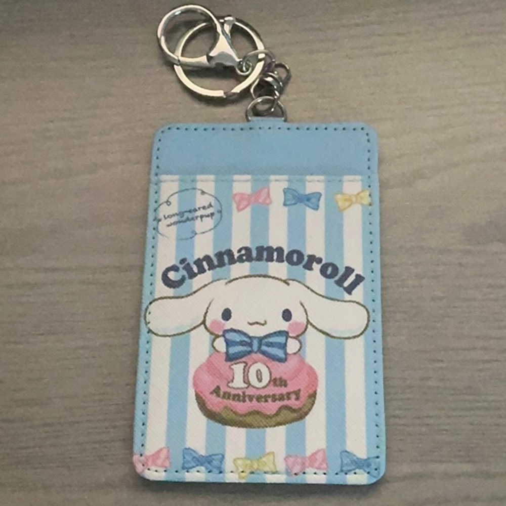 Cinnamoroll Blue Card Holder Keychain